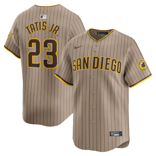 Men's San Diego Padres Fernando Tatis Jr. Khaki Player Jersey