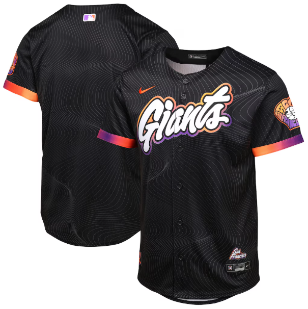 Youth San Francisco Giants Black 2025 City Connect Limited Jersey