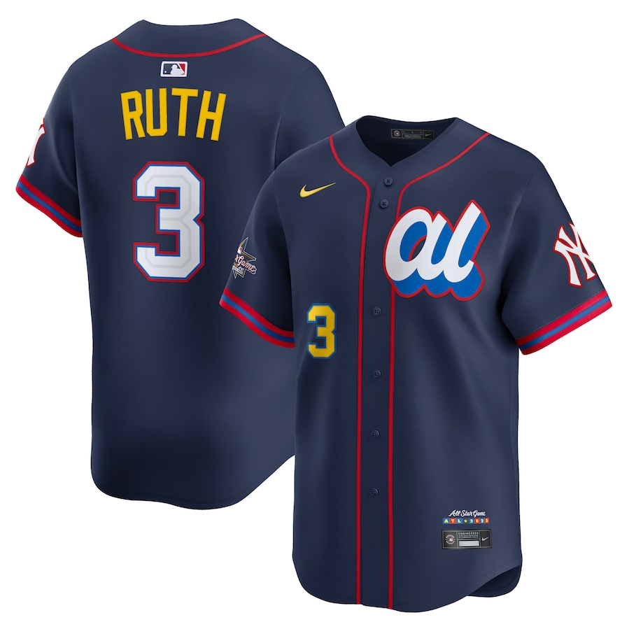 Men's American League Babe Ruth Navy All-Star 2025 Edition Limited Player Jersey