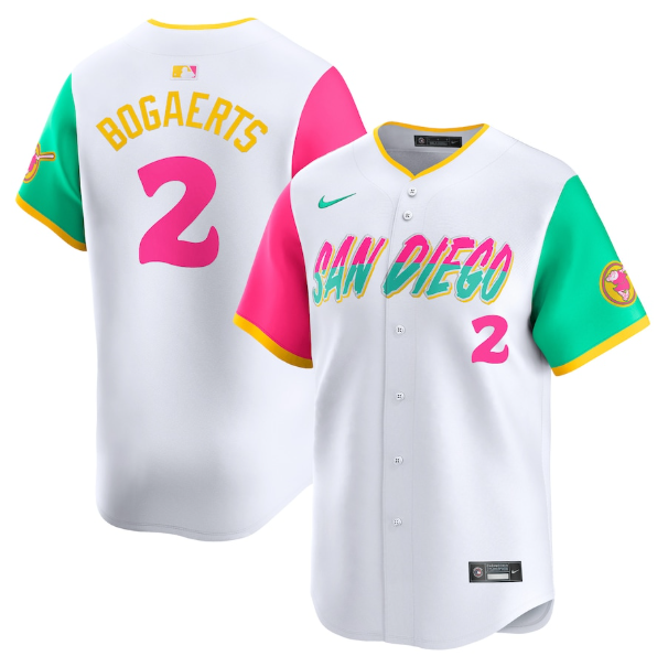 Men's San Diego Padres Xander Bogaerts White City Connect Player Jersey