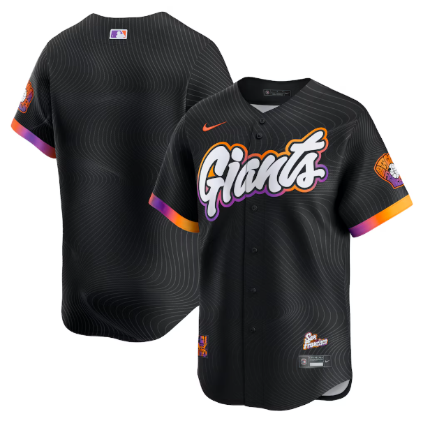 Men's San Francisco Giants Black 2025 City Connect Limited Jersey