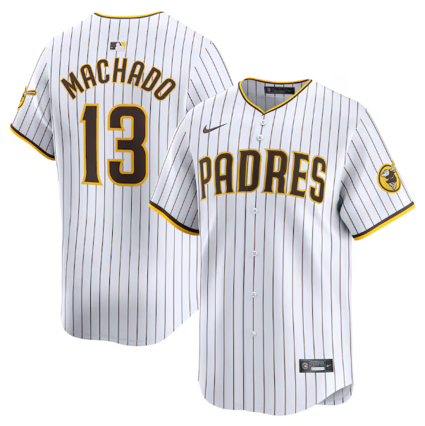 Men's San Diego Padres Manny Machado White Home Player Jersey