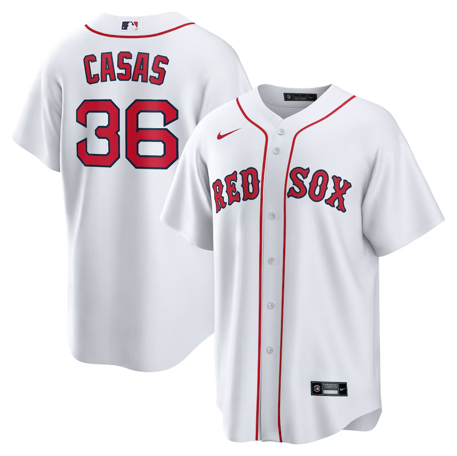 Men's Boston Red Sox Triston Casas White Home Player Jersey