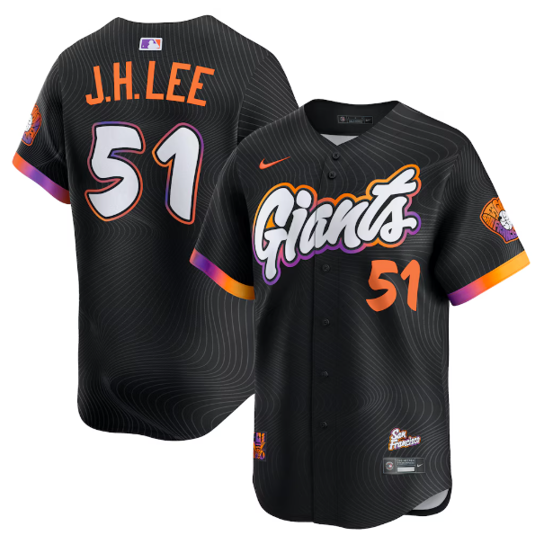 Men's San Francisco Giants Jung Hoo Lee Black 2025 City Connect Limited Jersey