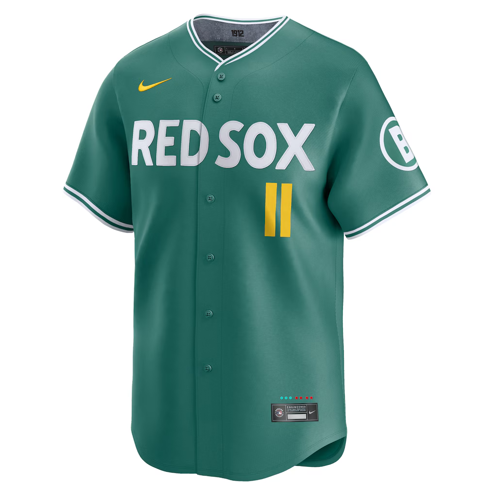 Men's Boston Red Sox Rafael Devers Green City Connect 2025 Jersey