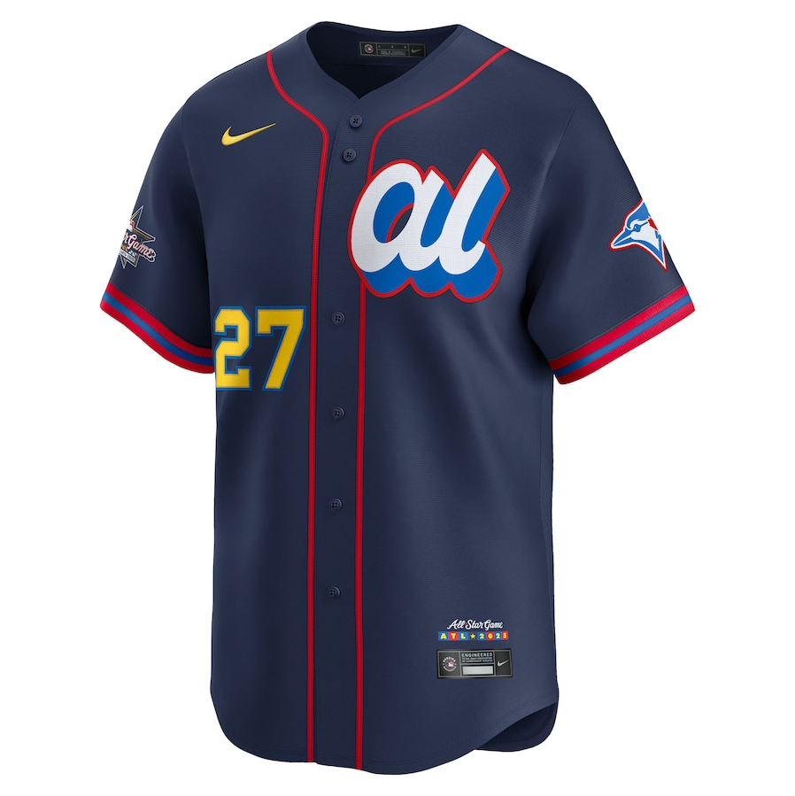 Men's American League Vladimir Guerrero Jr Navy All-Star 2025 Edition Limited Player Jersey