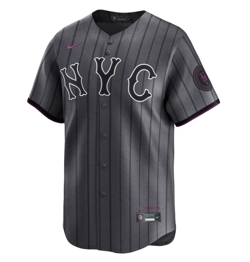 Men's New York Mets Francisco Lindor Gray City Connect Limited Player Jersey