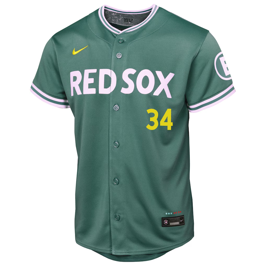 Youth Boston Red Sox David Ortiz Green City Connect 2025 Jersey