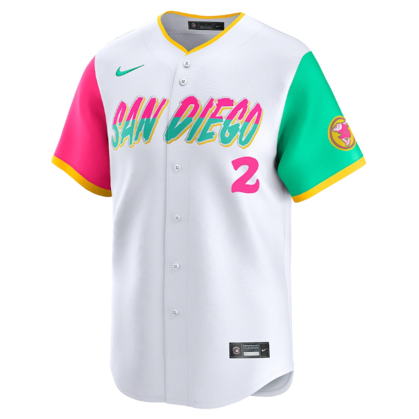 Men's San Diego Padres Xander Bogaerts White City Connect Player Jersey