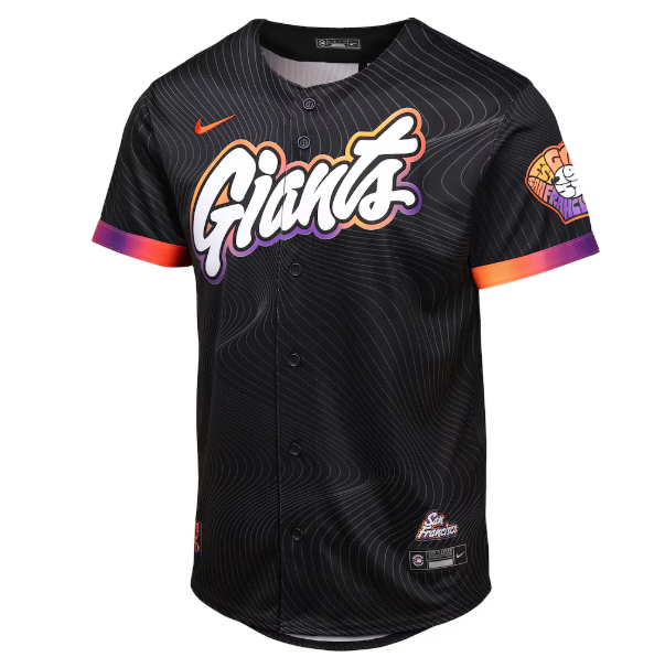 Youth San Francisco Giants Black 2025 City Connect Limited Jersey
