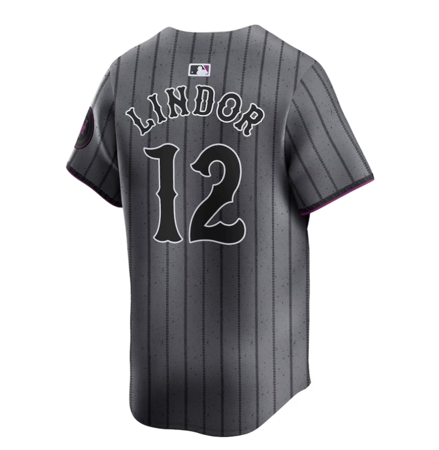 Men's New York Mets Francisco Lindor Gray City Connect Limited Player Jersey
