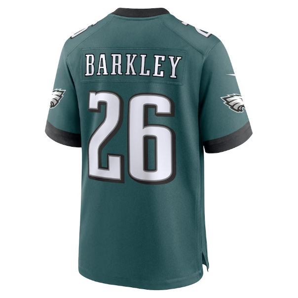 Men's Philadelphia Eagles Saquon Barkley Green Super Bowl LIX Player Jersey