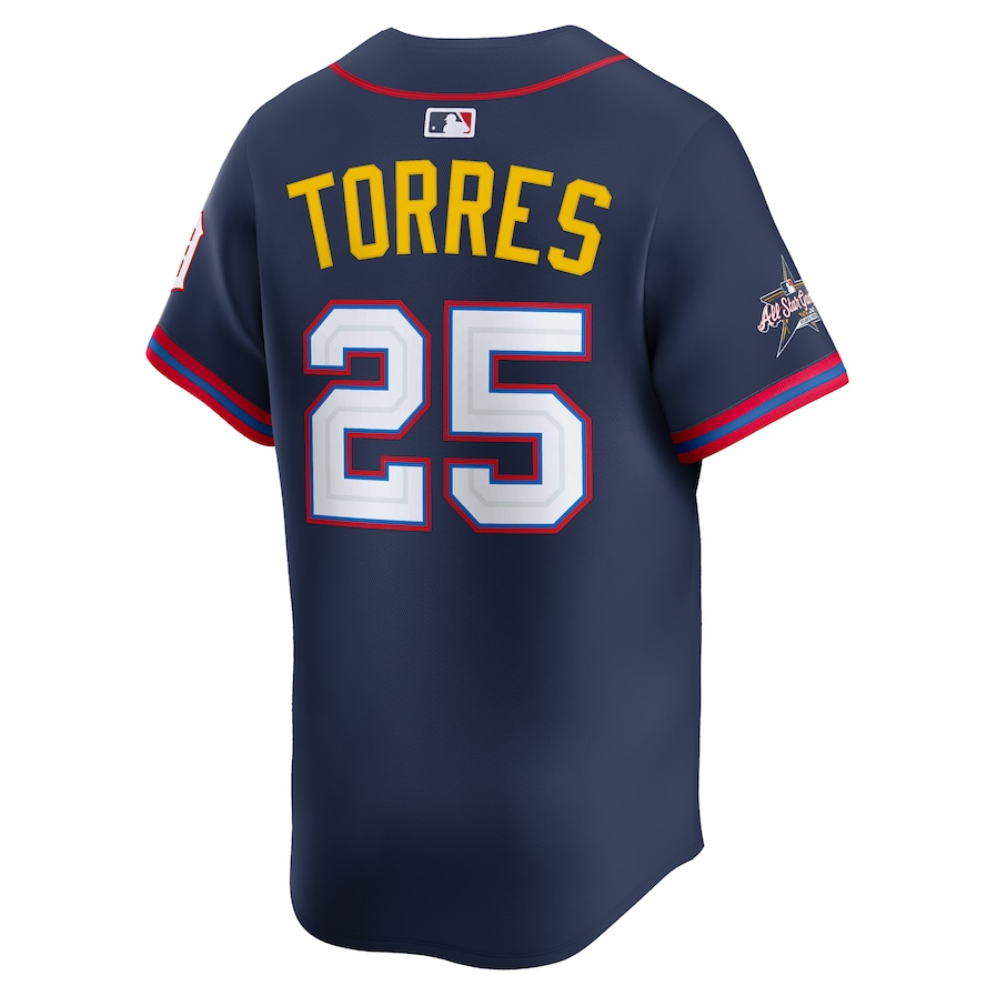 Men's American League Gleyber Torres Navy All-Star 2025 Edition Limited Player Jersey