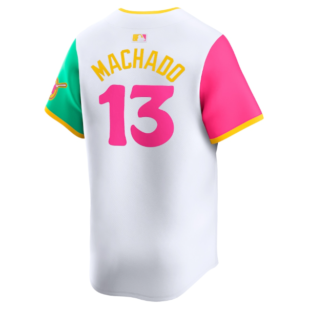 Men's San Diego Padres Manny Machado White City Connect Player Jersey