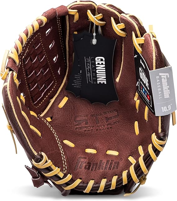 Franklin Sports Baseball Softball Gloves Brown