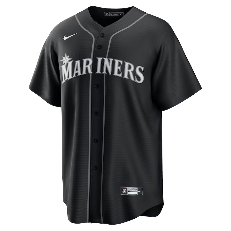 Men's Seattle Mariners Julio Rodríguez Black Lights Player Jersey