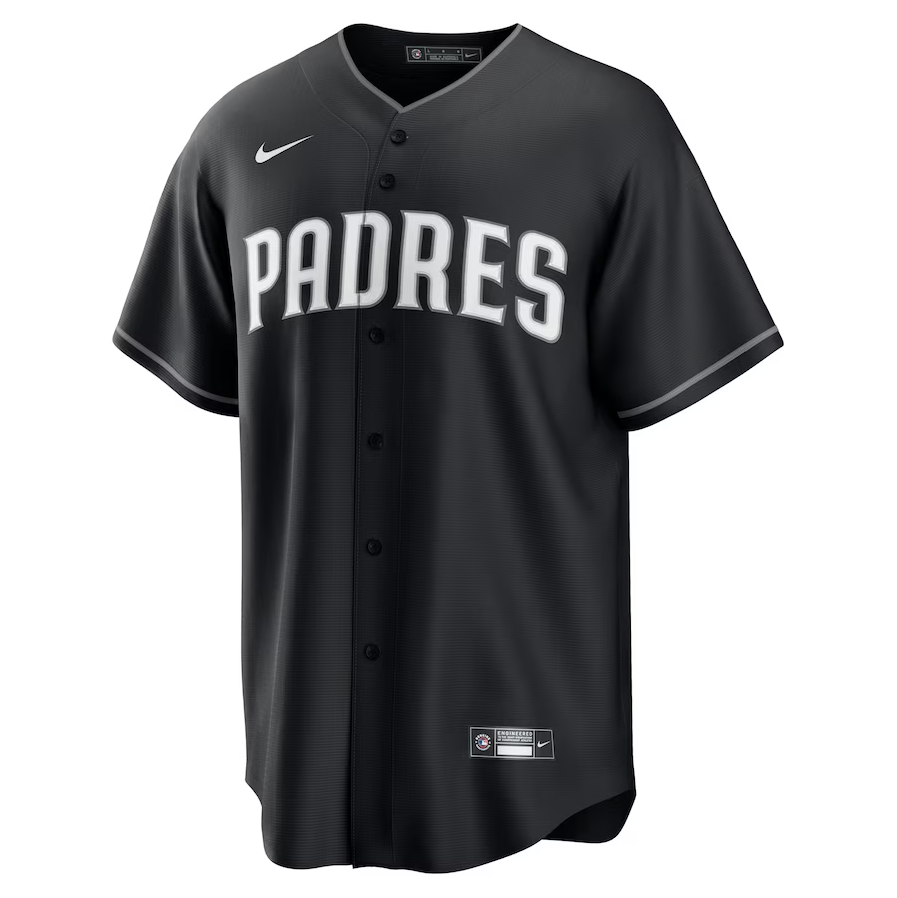 Men's San Diego Padres Manny Machado Black Lights Player Jersey