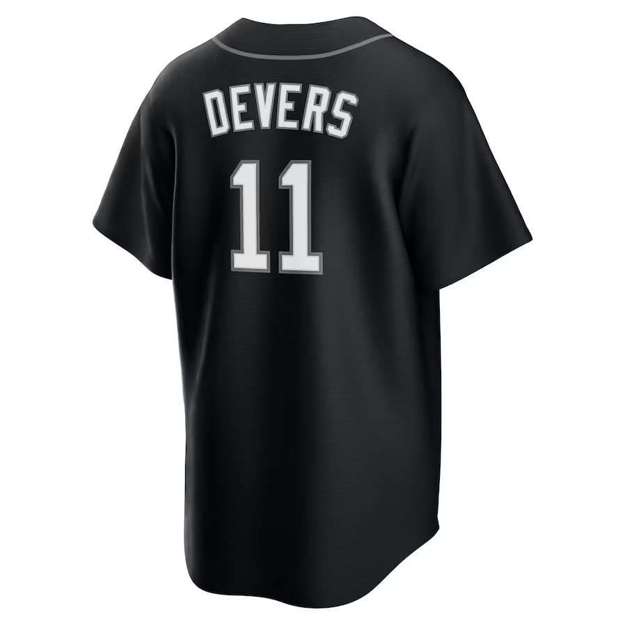 Men's Boston Red Sox Rafael Devers Black Lights Player Jersey