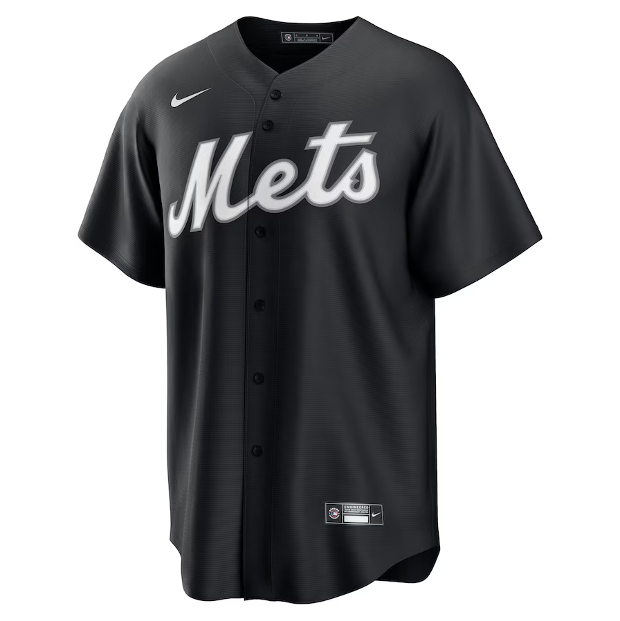 Men's New York Mets Pete Alonso Black Lights Out Player Jersey
