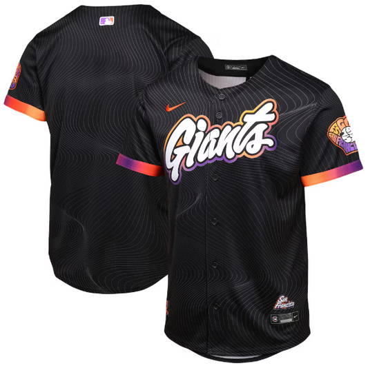 Youth San Francisco Giants Black 2025 City Connect Limited Jersey