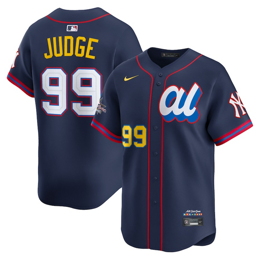 Men's American League Aaron Judge Navy All-Star 2025 Edition Limited Player Jersey