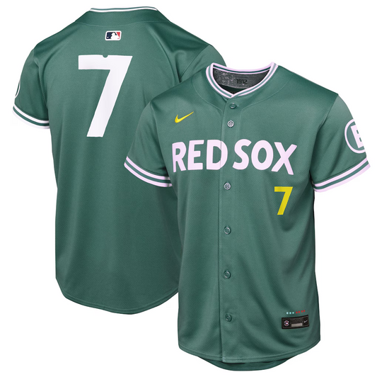 Youth Boston Red Sox Masataka Yoshida Green City Connect 2025 Jersey