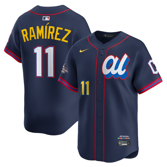 Men's American League José Ramírez Navy All-Star 2025 Edition Limited Player Jersey