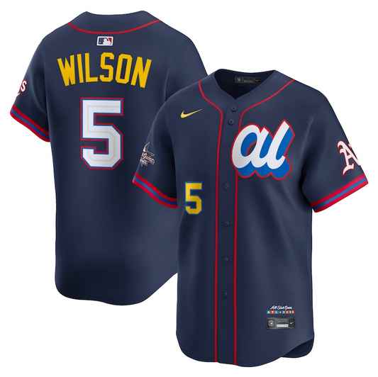 Men's American League Jacob Wilson Navy All-Star 2025 Edition Limited Player Jersey