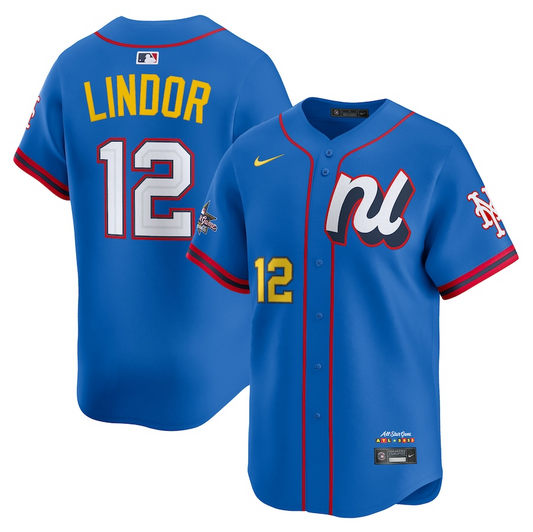 Men's National League Francisco Lindor Blue All-Star 2025 Edition Limited Player Jersey