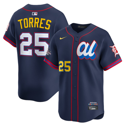 Men's American League Gleyber Torres Navy All-Star 2025 Edition Limited Player Jersey