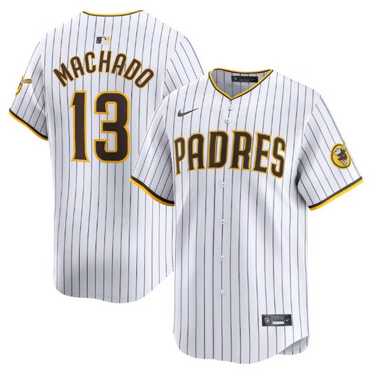 Men's San Diego Padres Manny Machado White Home Player Jersey