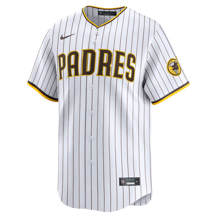Men's San Diego Padres Jackson Merrill White Home Limited Player Jersey