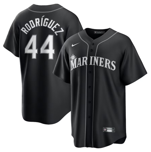 Men's Seattle Mariners Julio Rodríguez Black Lights Player Jersey