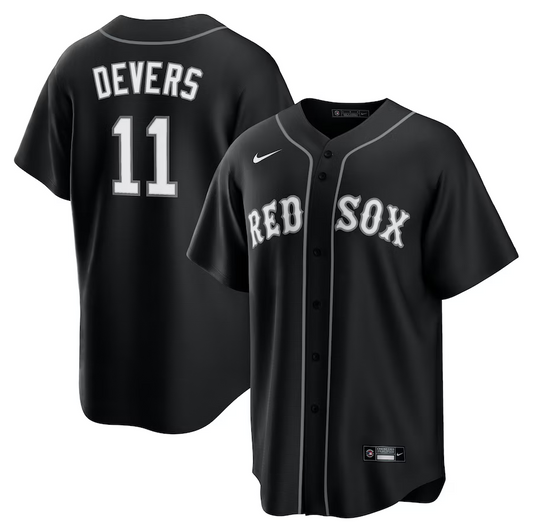 Men's Boston Red Sox Rafael Devers Black Lights Player Jersey