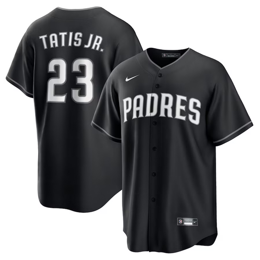 Men's San Diego Padres Fernando Tatis Jr. Black Lights Player Jersey