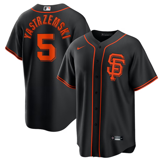 Men's San Francisco Giants Mike Yastrzemski Black Home Replica Player Jersey