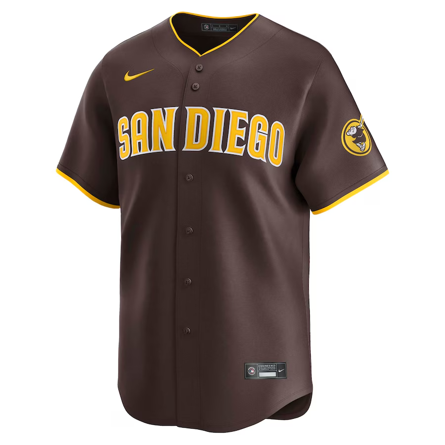 Men's San Diego Padres Jackson Merrill Brown Road Limited Player Jersey
